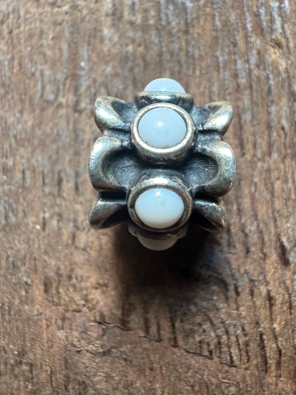 Pandora Forget Me Not White Agate